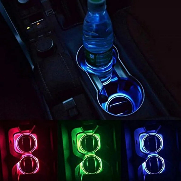 Universal LED Vehicle Cup Holder Lights